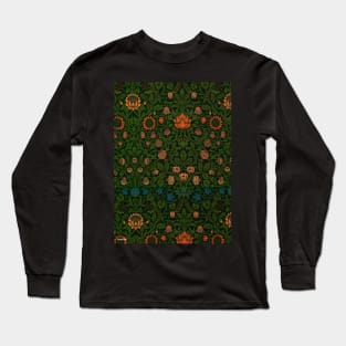 Violet and Columbine by William Morris Long Sleeve T-Shirt